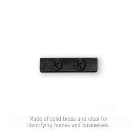 SALSBURY INDUSTRIES SalsburyIndustries 1245BLK-HYP Solid Brass Punctuation Mark - Black Finish; Hyphen 1245BLK-HYP